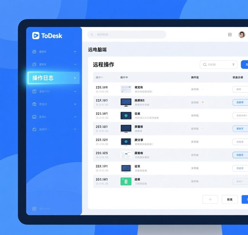 ToDesk远程操作日志：查看并导出远程操作的详细记录