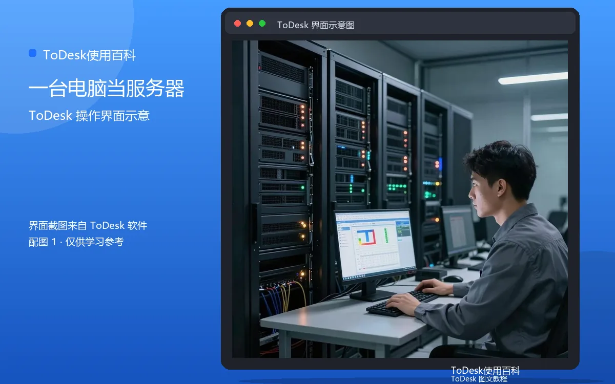 一台电脑当服务器界面示意图(配图1)