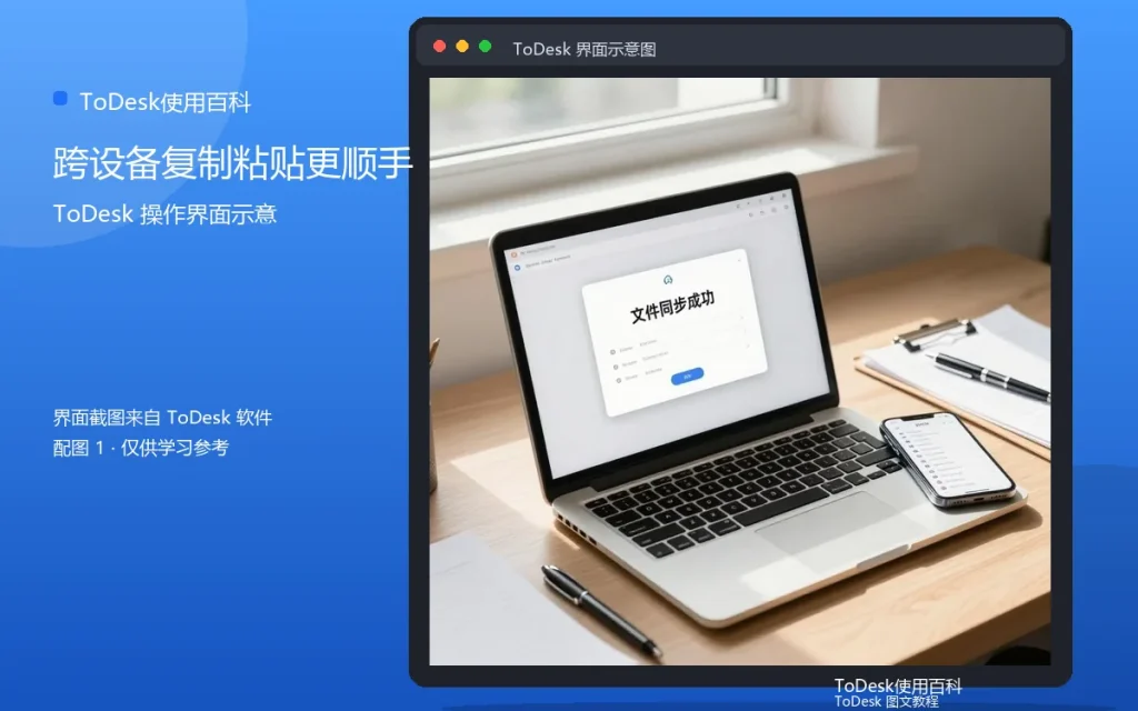 ToDesk剪贴板同步技巧:跨设备复制粘贴更顺手配图