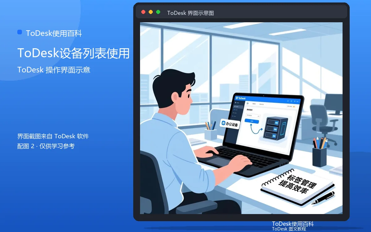 ToDesk设备列表使用界面示意图(配图2)