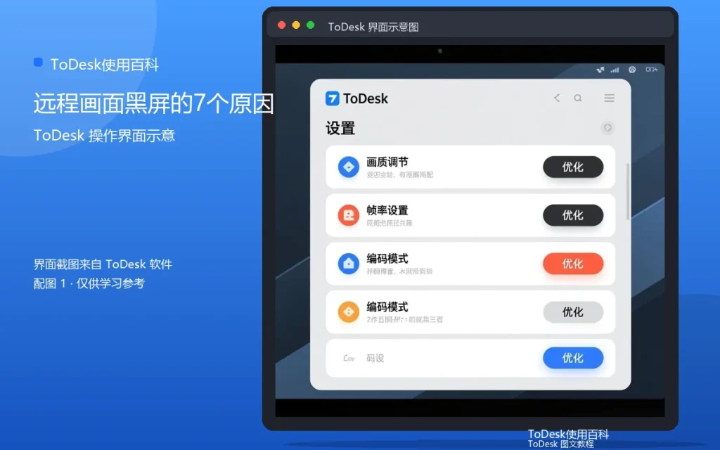 ToDesk远程画面黑屏的7个原因配图