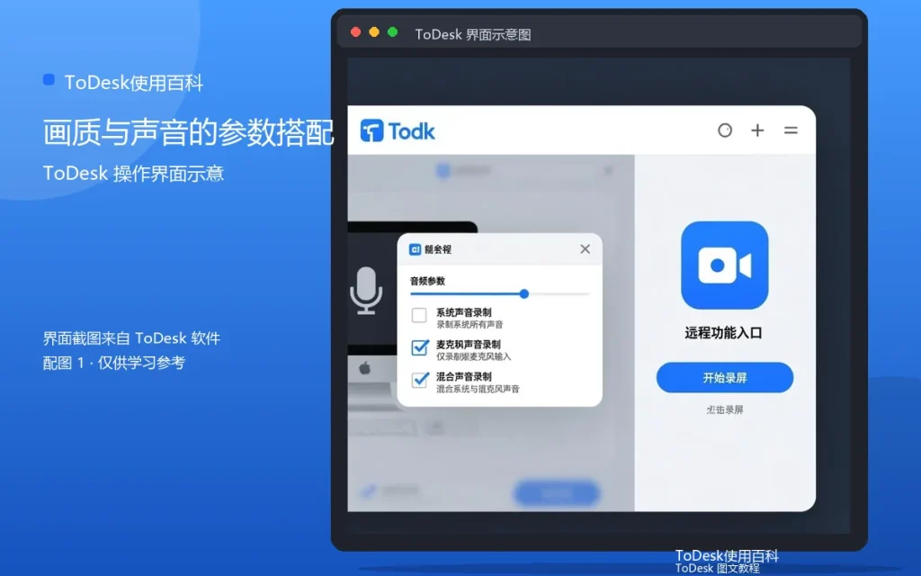 远程观看视频教程：画质与声音的参数搭配配图